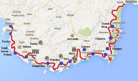 Ликийская тропа – особенности региона и маршруты – Клуб туристів KULUAR 💚